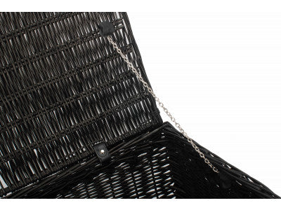 "Basket, 27" BLACK ROPE HANDLED TRUNK"