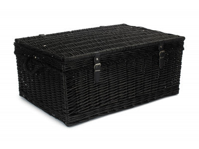 "Basket, 27" BLACK ROPE HANDLED TRUNK"