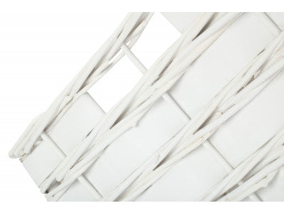 Basket, LARGE WHITE SCANDI STORAGE BASKET - UNLINED