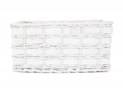 Basket, EXTRA LARGE WHITE SCANDI STORAGE BASKET - UNLINED