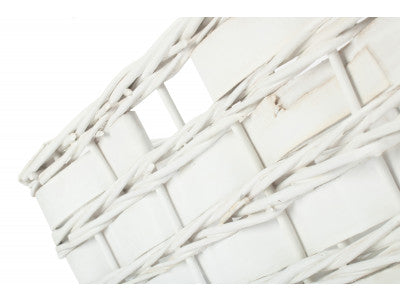 Basket, EXTRA LARGE WHITE SCANDI STORAGE BASKET - UNLINED