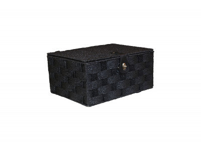Basket, LARGE BLACK PAPER ROPE HAMPER