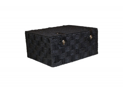 Basket, EXTRA LARGE BLACK PAPER ROPE HAMPER