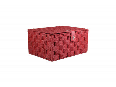 Basket, LARGE RED PAPER ROPE HAMPER