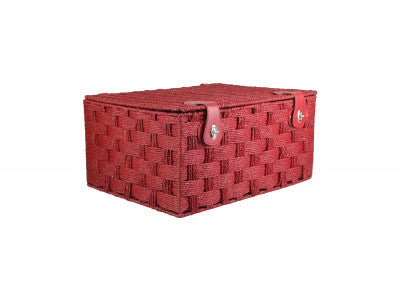 Basket, EXTRA LARGE RED PAPER ROPE HAMPER