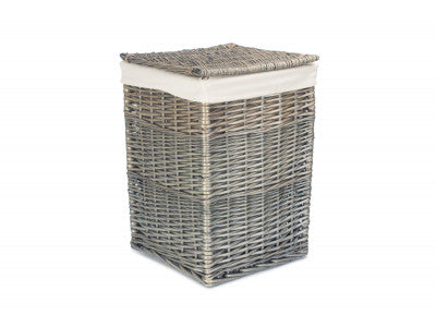 Basket, SMALL SQUARE LAUNDRY BASKET with WHITE LINING