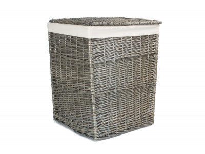 Basket, LARGE SQUARE LAUNDRY BASKET with WHITE LINING