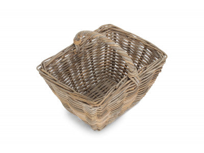Basket, GREY RATTAN KINDLING BASKET