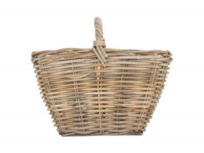 Basket, GREY RATTAN KINDLING BASKET