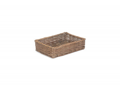 Basket, MEDIUM ANTIQUE WASH STRAIGHT-SIDED TRAY