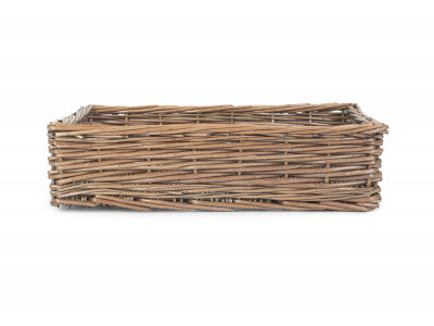 Basket, MEDIUM ANTIQUE WASH STRAIGHT-SIDED TRAY