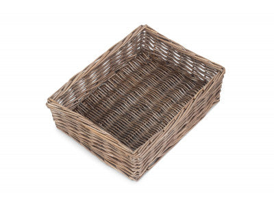 Basket, LARGE ANTIQUE WASH STRAIGHT-SIDED TRAY