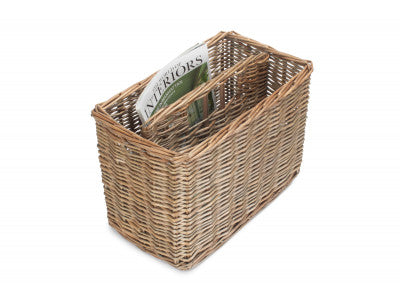 Basket, TALL ANTIQUE WASH MAGAZINE RACK