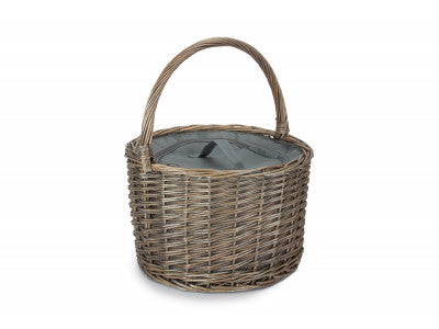 Basket, ROUND GREY CHILLER BASKET