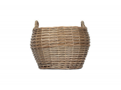 Basket, SMALL ANTIQUE WASH STUMPY BASKET