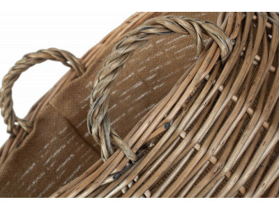 Basket, SMALL ANTIQUE WASH STUMPY BASKET