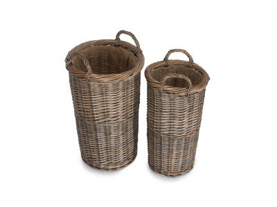 Basket, Set of 2 ANTIQUE WASH UMBRELLA STAND 
