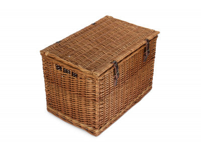 "Basket, 24" DOUBLE STEAMED CHEST HAMPER"