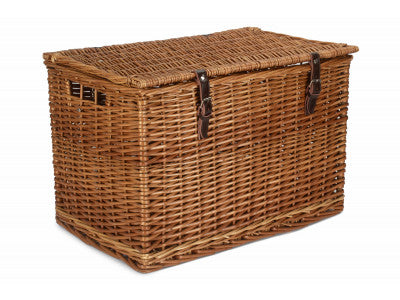 "Basket, 24" DOUBLE STEAMED CHEST HAMPER"