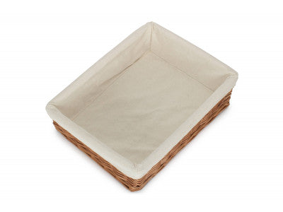 Basket, LINED LARGE DOUBLE STEAMED STORAGE TRAY