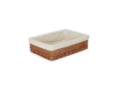 Basket, LINED LARGE DOUBLE STEAMED STORAGE TRAY
