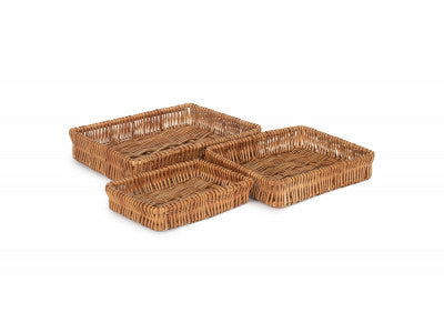 Basket, Set of 3 SHALLOW TRAY 