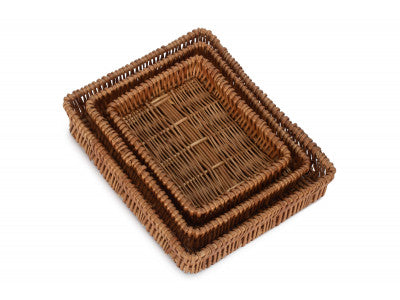 Basket, Set of 3 SHALLOW TRAY 