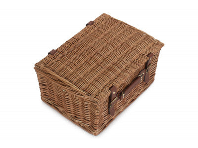 Basket, 4 PERSON GREEN TWEED CLASSIC PICNIC HAMPER