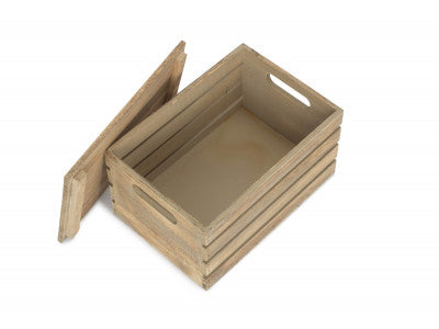 Basket, SMALL OAK EFFECT STORAGE BOX