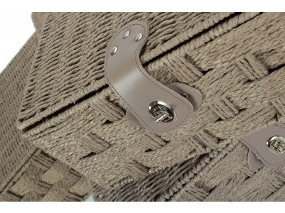 Basket, SET 4 GREY PAPER ROPE HAMPERS