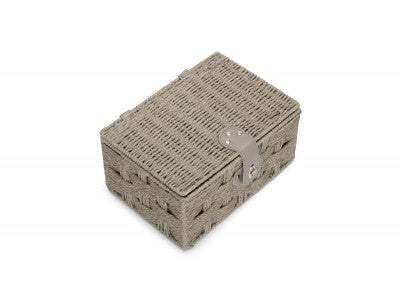 Basket, SMALL GREY PAPER ROPE HAMPER