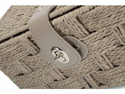 Basket, SMALL GREY PAPER ROPE HAMPER