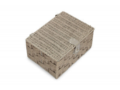 Basket, MEDIUM GREY PAPER ROPE HAMPER