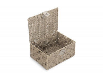 Basket, MEDIUM GREY PAPER ROPE HAMPER