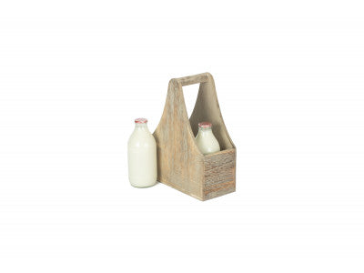 Basket, OAK EFFECT 2 BOTTLE CARRIER
