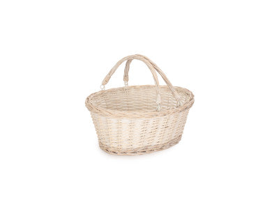 Basket, MEDIUM WHITE SWING HANDLE SHOPPER
