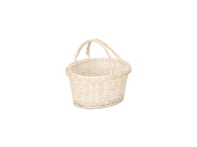 Basket, SMALL WHITE SWING HANDLE SHOPPER