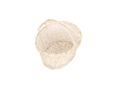 Basket, SMALL WHITE SWING HANDLE SHOPPER