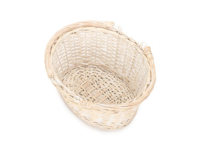 Basket, SMALL WHITE SWING HANDLE SHOPPER