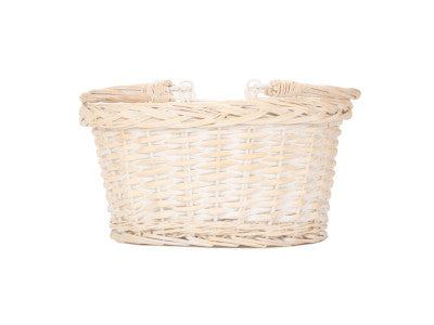 Basket, SMALL WHITE SWING HANDLE SHOPPER