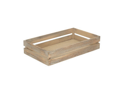Basket, LARGE OAK EFFECT PACKING CRATE