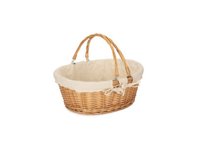 Basket, LARGE SWING HANDLE SHOPPER with WHITE LINING