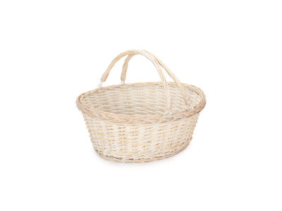 Basket, LARGE WHITE SWING HANDLE SHOPPER