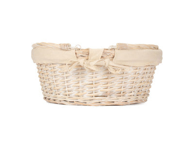 Basket, LARGE WHITE SWING HANDLE SHOPPER - WHITE LINING