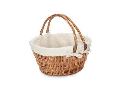 Basket, CHATSWORTH MARKET BASKET with WHITE LINING