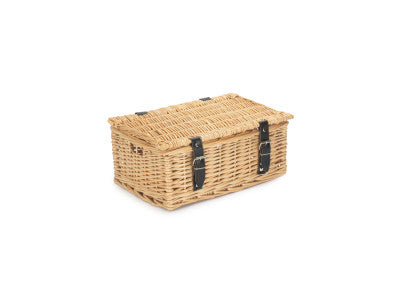 Basket, 14 inch EMPTY WICKER HAMPER BASKET - BUFF - UNLINED