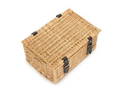 Basket, 14 inch EMPTY WICKER HAMPER BASKET - BUFF - UNLINED