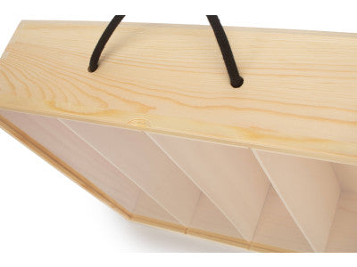 Basket, 4 BEER BOTTLE BOX with ACRYLIC LID