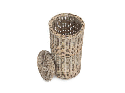 Basket, GREY WASH ROUND 3 TOILET ROLL HOLDER