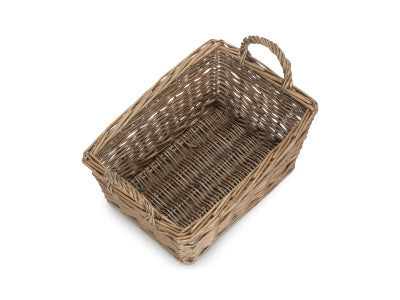 Basket, MEDIUM ANTIQUE WASH HANDLED STORAGE SOLUTION - UNLINED